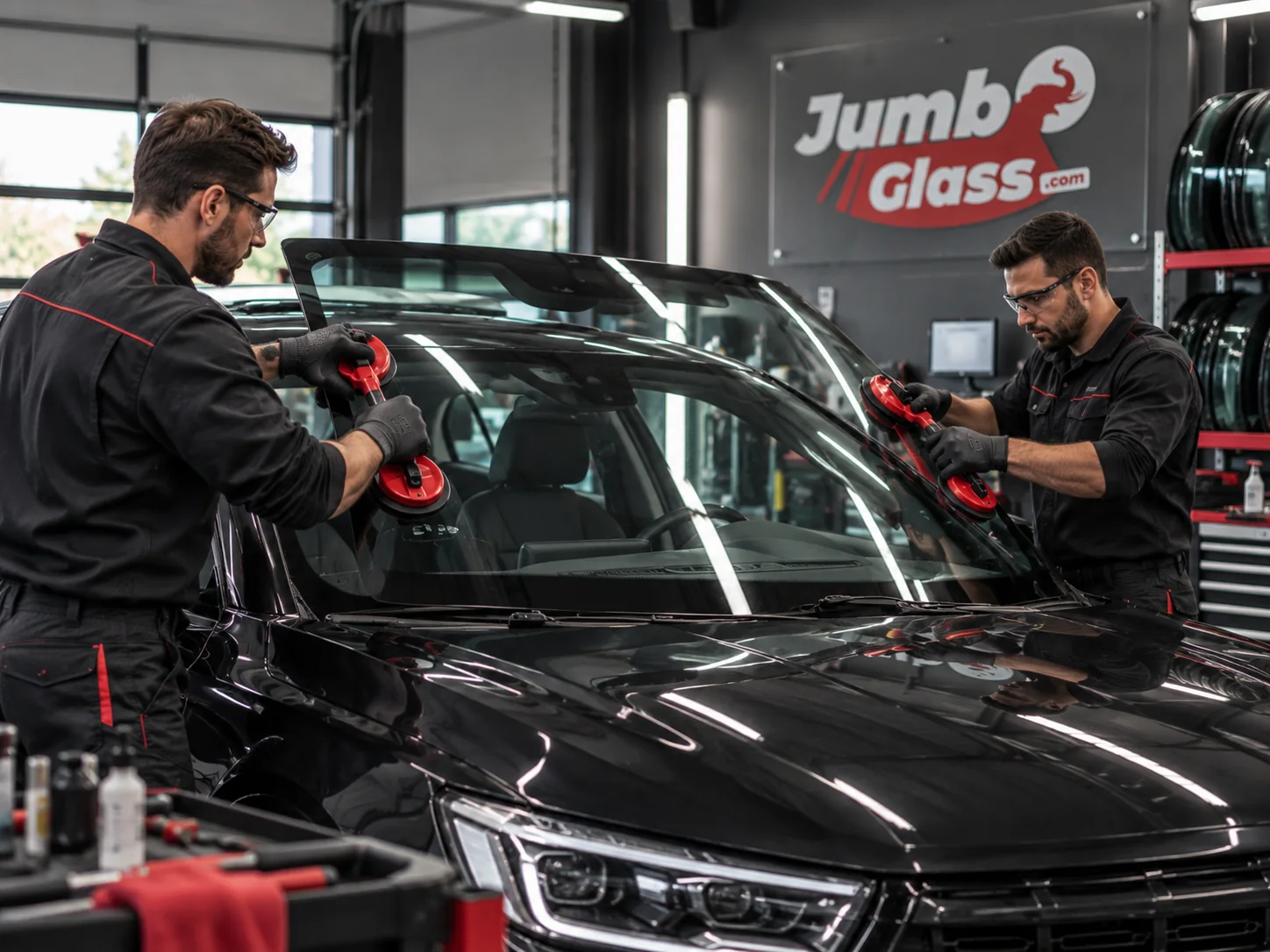 Remplacement d’un pare-brise chez Jumbo Glass